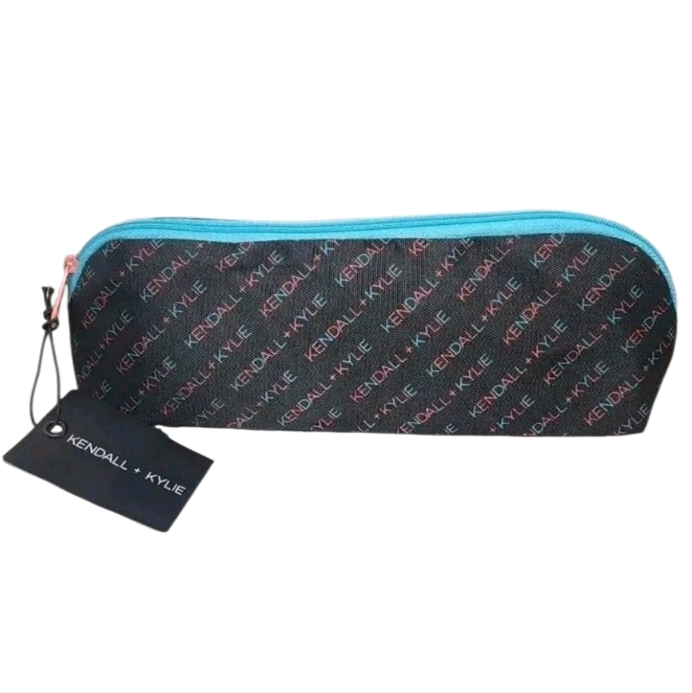 Kendall + Kylie Multi-Purpose Makeup Zipper Pouch Pencil Case Cosmetic Brush Bag